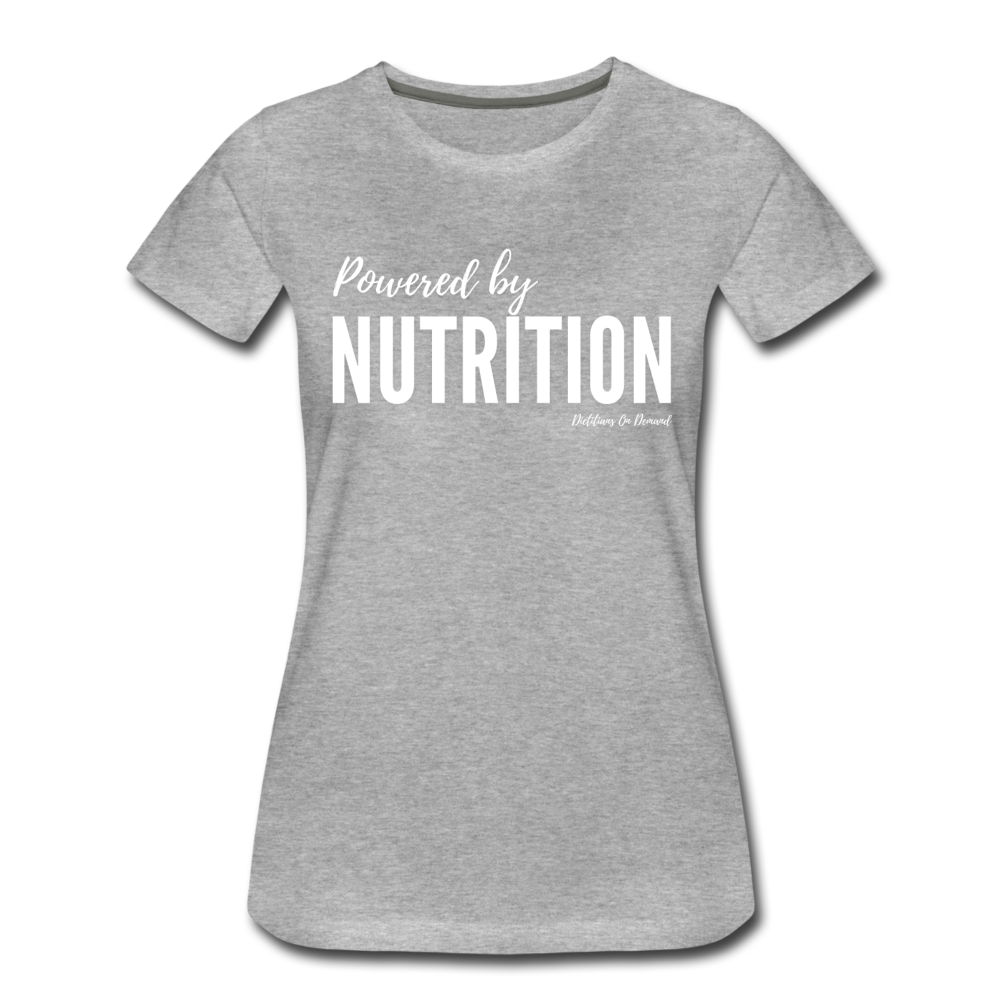 Powered By Nutrition Tshirt - heather gray
