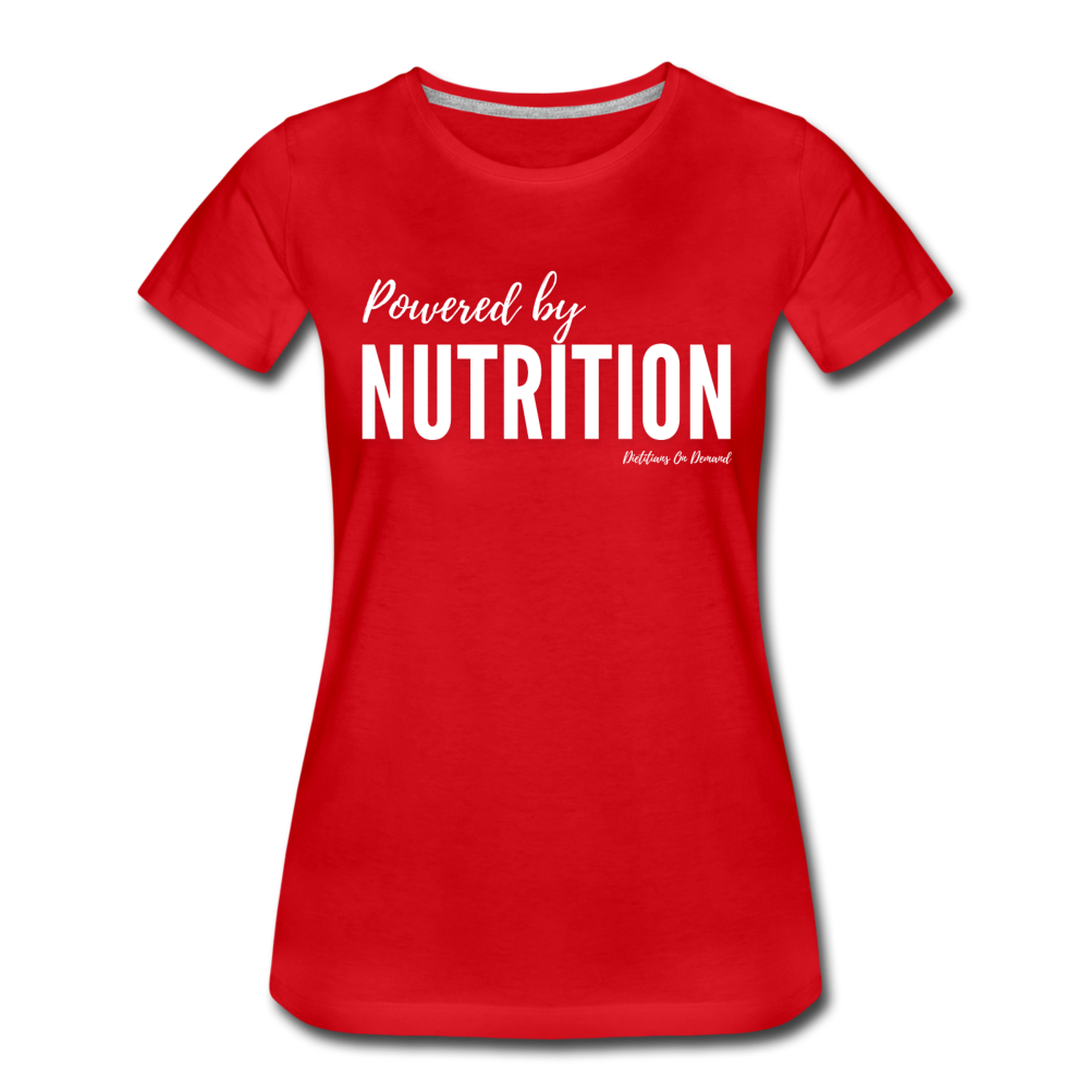 Powered By Nutrition Tshirt - red