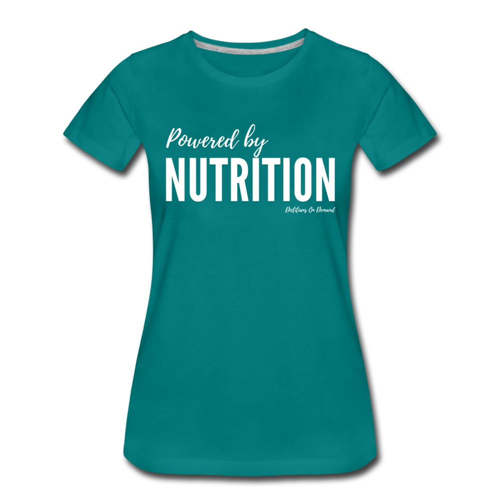 Powered By Nutrition Tshirt - teal