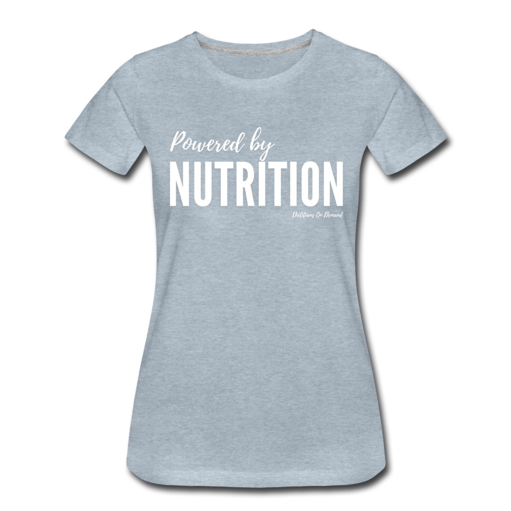Powered By Nutrition Tshirt - heather ice blue