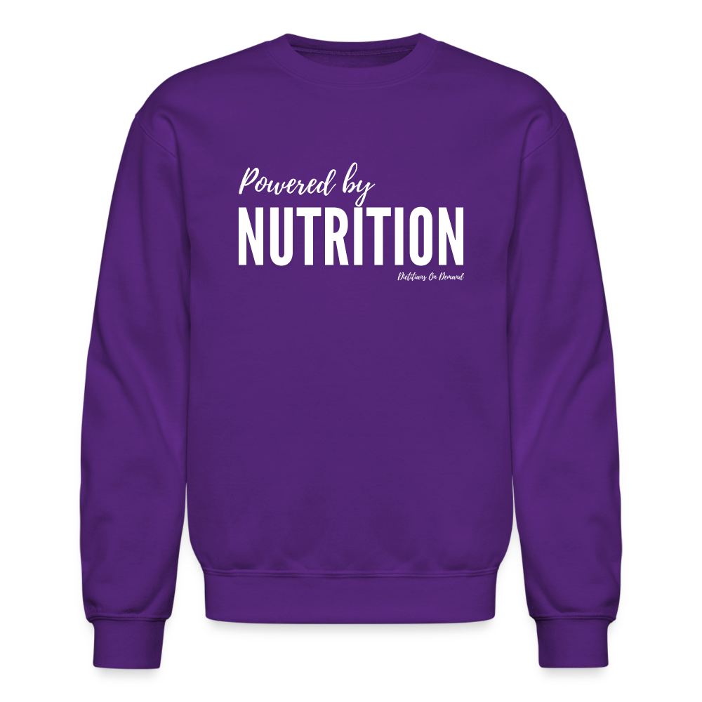 Powered by Nutrition Crewneck Sweatshirt - purple