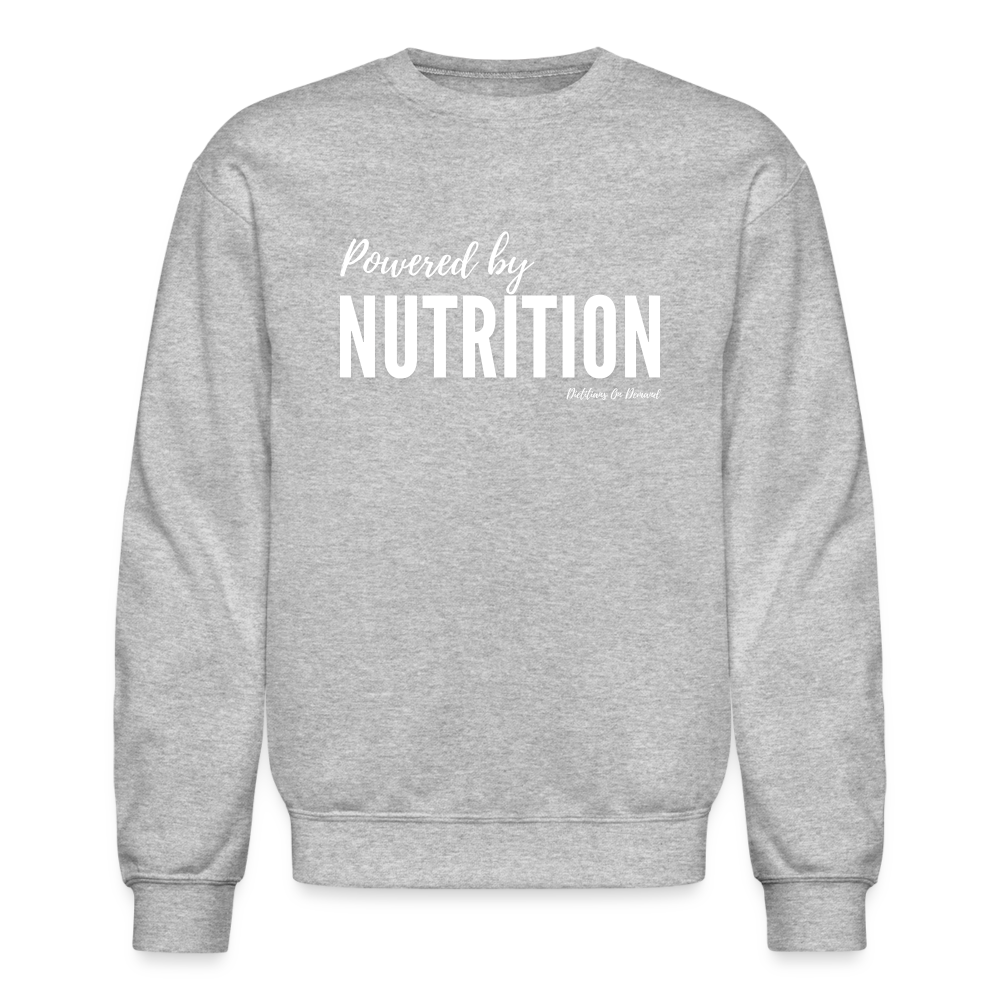 Powered by Nutrition Crewneck Sweatshirt - heather gray