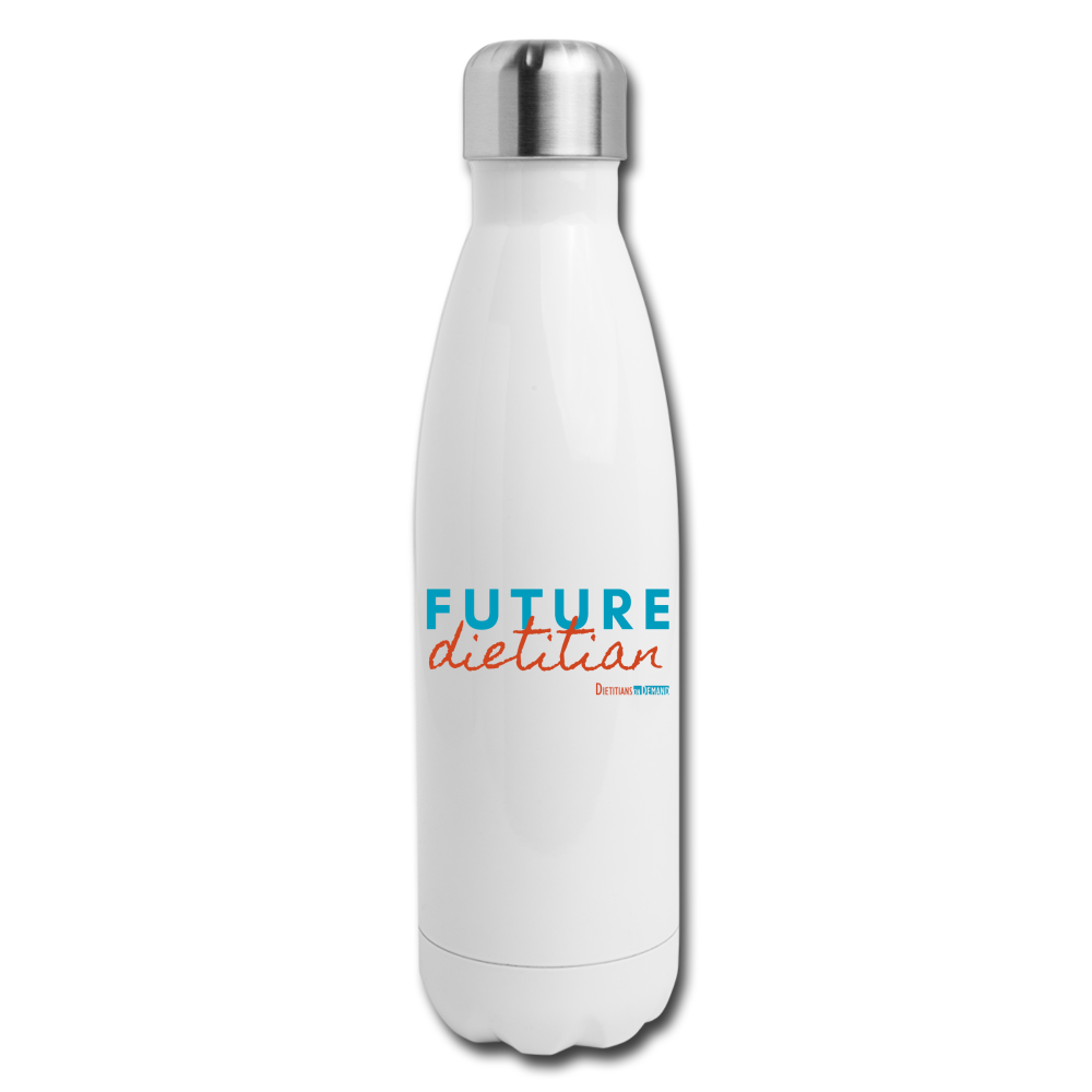 Future Dietitian Insulated Water Bottle - white