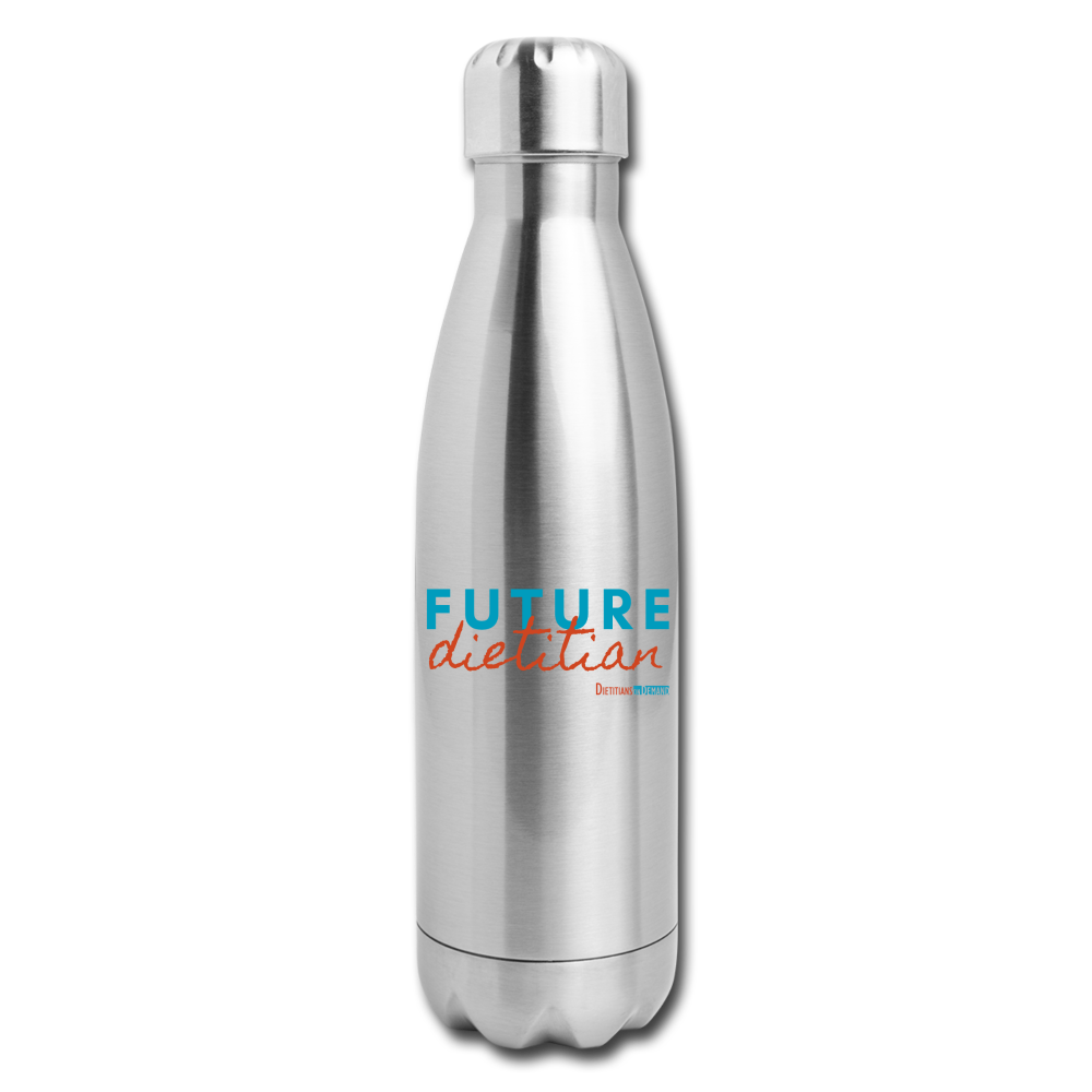 Future Dietitian Insulated Water Bottle - silver