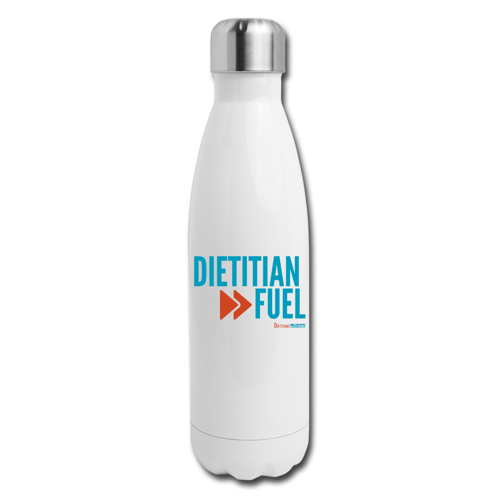 Dietitian Fuel Insulated Water Bottle - white