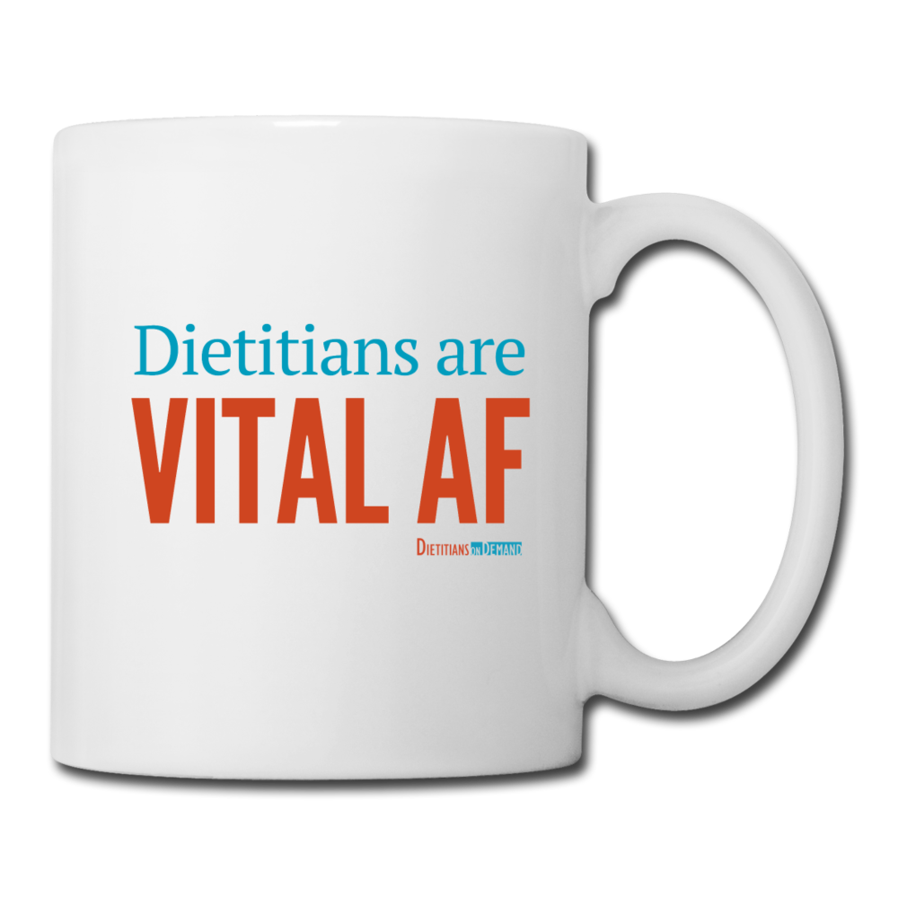 Dietitians are Vital AF Ceramic Mug - white