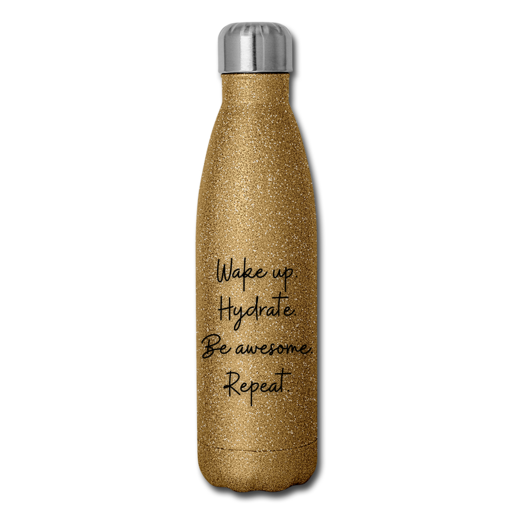  Aslsiy 20oz Water Bottle with Straw Gold Star Pattern Insulated  Sports Bottle Sparkly Stainless Steel Gym Bottle Water Flask Metal Thermos  for Cycling Hiking: Home & Kitchen