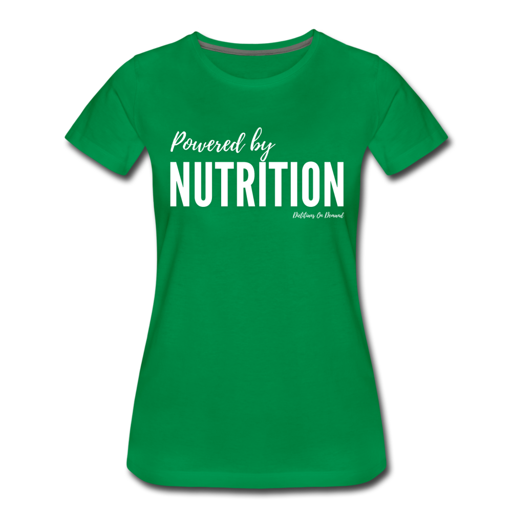 Powered By Nutrition Tshirt - kelly green