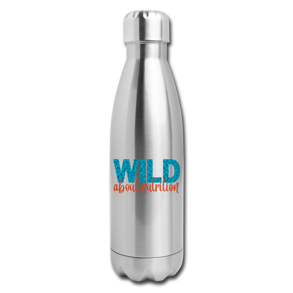 Wild About Nutrition Insulated Water Bottle - silver