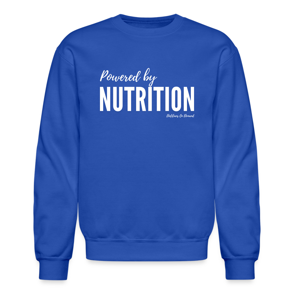 Powered by Nutrition Crewneck Sweatshirt - royal blue