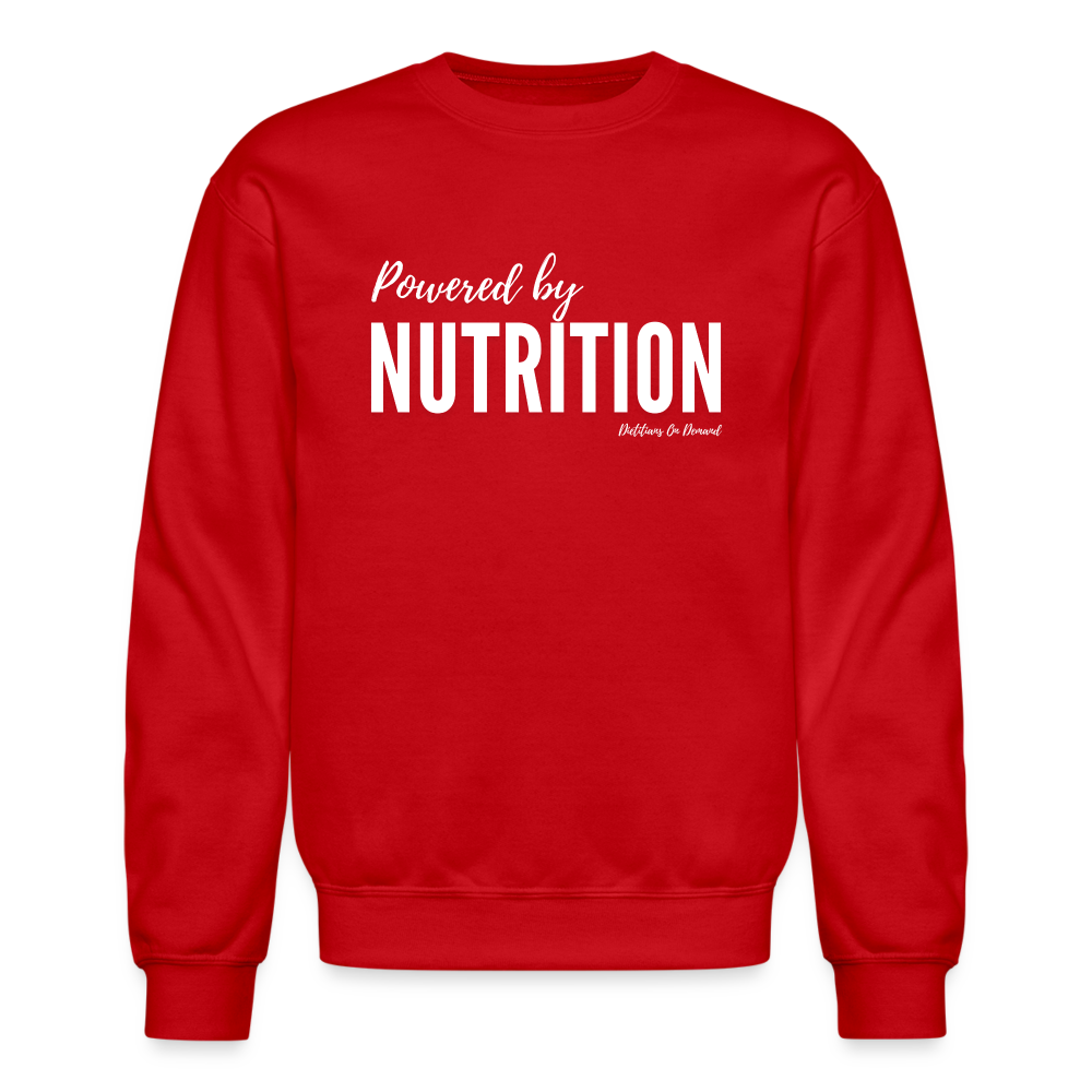 Powered by Nutrition Crewneck Sweatshirt - red